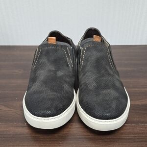 Reaction Kenneth Cole Size 12 Charcoal Slip On Indy Sneakers